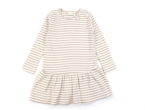 Petit Piao rose fawn stribet kjole